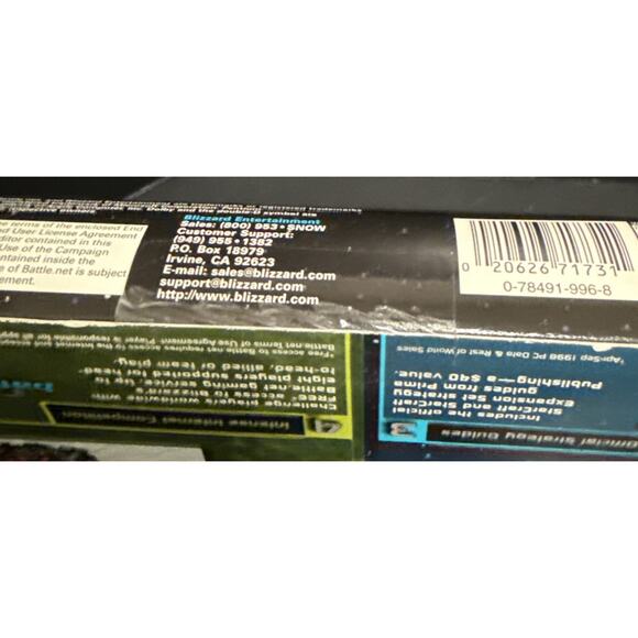 StarCraft Battle Chest PC 1999 Blizzard Big Box Sealed Blood War Strategy Guide - Picture 7 of 8